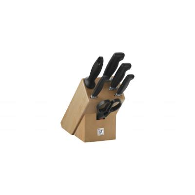 Cuchillo Zwilling Taco De Cuchillos De Madera Natural, 7 Piezas