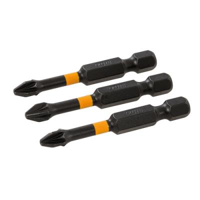 Triton 740013 - Puntas Pozidriv para atornillador de impacto, 3 pzas