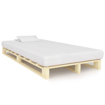 Vidaxl Estructura De Cama De Palés Madera Maciza De Pino 120X200 Cm