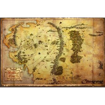 Poster Mapa The Hobbit