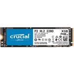 Discuro duro Crucial SSD P2 500GB, 3D NAND M.2, PCIe NVMe G 3, 2,300 r/940 w MB/s