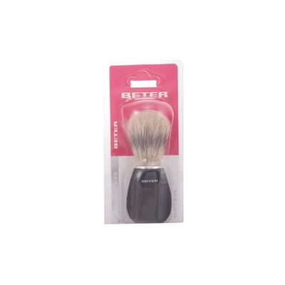 Brocha De Afeitar Beter Mango Negro Cerda De Caballo 1 Pz
