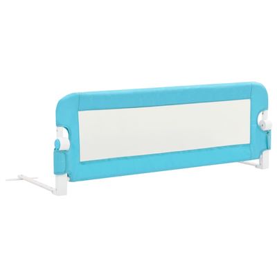 Barandilla De Seguridad Cama De Niño Vidaxl Poliéster Azul 120x42 Cm