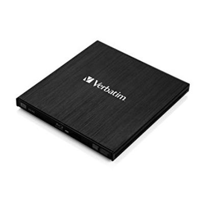 Verbatim External Slimline Blu-Ray Rw Negro - Unidad De Disco Óptico (Negro, Slot Disc Loader, Desktop/Notebook, Blu-Ray Rw, Usb 3.0, Nero Burn & Arch