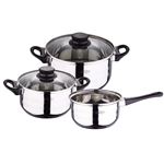 Batería cocina 5pc San Ignacio Toledo Acero Inox