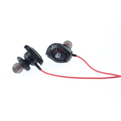 Talius Negro/Rojo Auriculares Gaming In-Ear Rex Gaming, Conexión Jack Con Micrófono