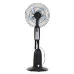 Ventilador de pie con nebulizador Homcom negro Ø44,5x120 cm