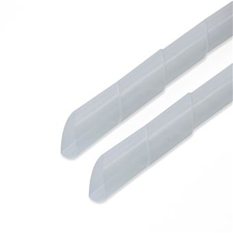 Organizador de Cables Funda Blanca con Clip de 25-30 mm Longitud 2,5 m BeMatik