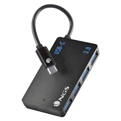 Ngs Hub Usb-C Wonder Ihub4 Puertos Usb 3.0. Compatible Usb 1.0, Usb 1.1, Usb 2.0 Y Usb 3.0