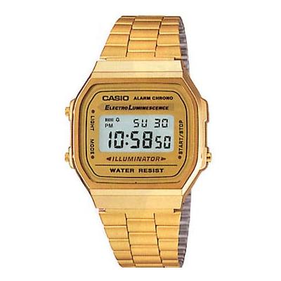 Reloj Digital Casio collection dorado a168wg9wdf a168wg9ef retrô mujer