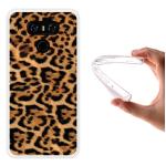 Funda LG G6 Silicona Gel Flexible WoowCase Animal Skin Estampado Leopardo - Transparente