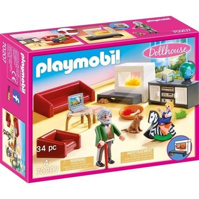 Playmobil 70207 - Salón Con Chimenea
