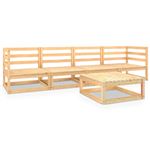 Juego de muebles de jardín 5 piezas vidaXL madera de acacia 44,73Kg