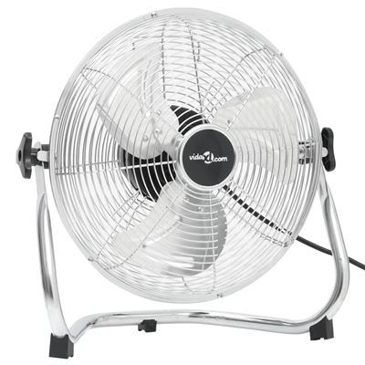 Ventilador de suelo 3 velocidades vidaXL cromado 40 cm 40 W