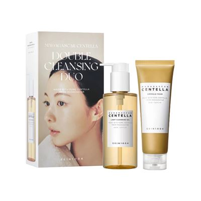 Set Double Madagascar Centella Cleansing Duo - Aceite Limpiador + Ampoule Foam