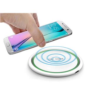 Cargador inalámbrico Pad 10W Base de carga rápida para iPhone 11 Pro Max Samsung S10, Blanco Cargador inalámbrico Pad 10W Base de carga rápida para iPhone 11 Pro Max Samsung S10, Blanco