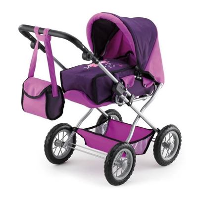 Bayer Design Cochecito muñeca combi grande color lila 15012aa carrito hada violeta 75 cm para