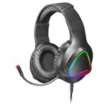 Auriculares Gaming RGB Flow Mars Gaming MH222 Over Ear Negros