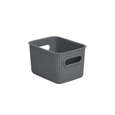 Cesta S 1,5l Baobab Gris Antracita Tatay 12x16x10 Cm - 70101.14