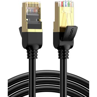 Cable de Red Cat 7 UGREEN Cable Ethernet LAN 10000Mbit/s con Conector RJ45 10 Gigabit 600MHz, 1.5 m - 1