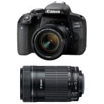 Canon EOS 800D + EF-S 18-55mm f/4-5.6 IS STM + EF-S 55-250 mm f/4-5,6 IS STM