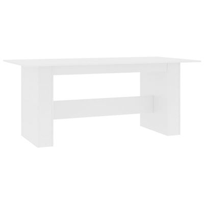 Vidaxl Blanco Mesa De Comedor Aglomerado 180X90x76cm 47Kg