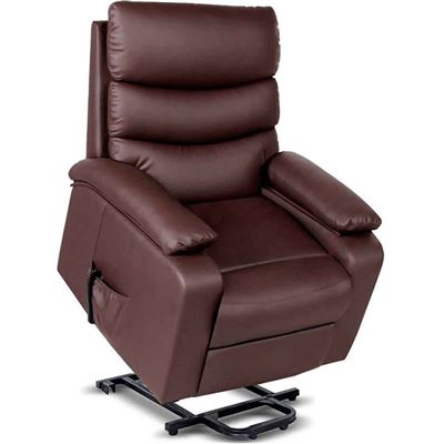 Sillón Relax Extra Acolchad Gridinlux Wengué 8 Motores de Masaje. 5 Modos. Elevación Automática con Mando