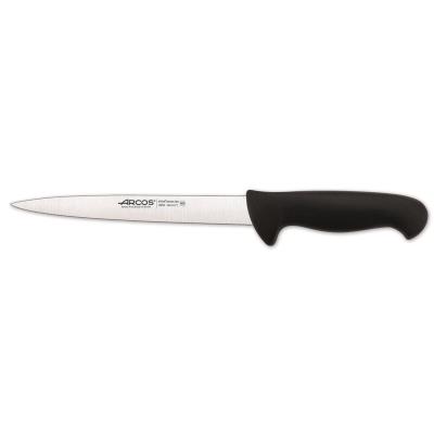 Cuchillo Fileteador Arcos Colour - Prof 295225 De Acero Inoxidable Y Mango Ergonómico - Negro