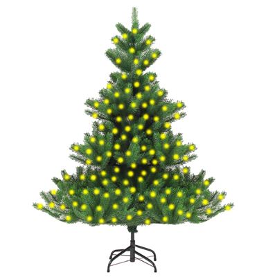 Árbol de Navidad vidaXL artificial Nordmann Fir con LED verde 210 cm