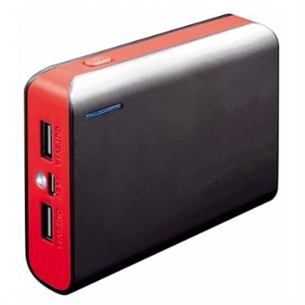 Platinet Power Bank 6000mah Rojo+cable+linterna - 1