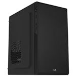 Caja PC Micro ATX Compacta, Aerocool CS106, Negro, Aluminio Pulido, USB 3.0