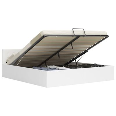 Vidaxl Estructura De Cama Con Almacenaje Hidráulico 180X200 Cm Piel Sintética , Leroy Merlin - Imagen 2