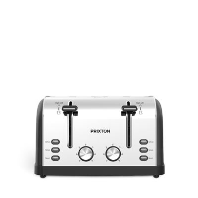Tostadora Prixton 4 Ranuras 1900 W Negro
