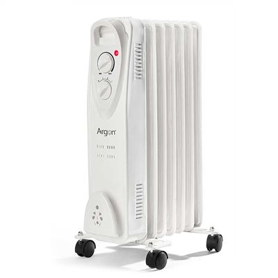 Radiador Argón Con 7 Elementos 1500w De Potencia Y 3 Programas De Calefacción Blanco