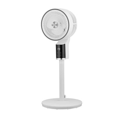 Ventilador De Pie Fabrilamp Persa Regulable Con Mando A Distancia Y Temporizador 50w Motor Ac 3 Velocidades Blanco
