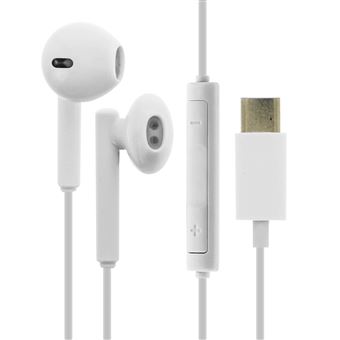 Auriculares USB TIPO C estéreo blanco