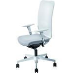 Silla de Oficina ergonómica Piqueras y Crespo, Regulable, Respaldo de Malla, Gris