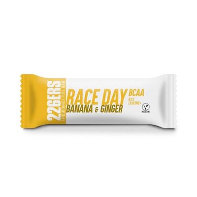 226ers Race Day Bar Bcaas X 40g - Barrita Energética Con Bcaas - Apta Para Veganos - Sabor Banana - Jengibre
