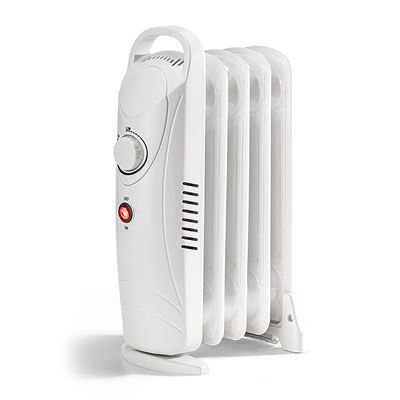 Radiador Dam De 5 Elementos Con 650w De Potencia Blanco
