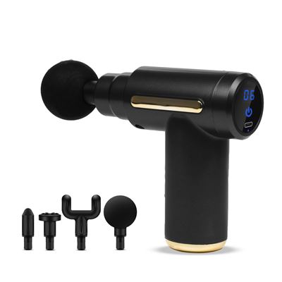 Mini Pistola De Masaje Muscular Fascia Gun Bx720 Con Pantalla Táctil Dam Negro