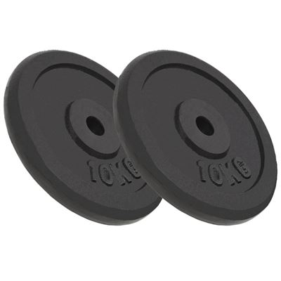 Discos De Pesas De Hierro Fundido 2 Unidades 20 Kg, Vidaxl