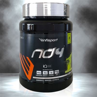 Infisport - Nd4 Bote 800 G - Aporte Energético, Sales Minerales Y Aminoácidos ( Manzana Verde) - Manzana Verde
