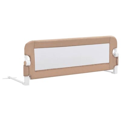Barandilla De Seguridad Cama De Niño Vidaxl Poliéster Taupe 120x42 Cm