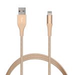 Cable Puro Carga y Sincronización Apple Lightning MFI 2,4A 1 m compatible Fast Charger Oro