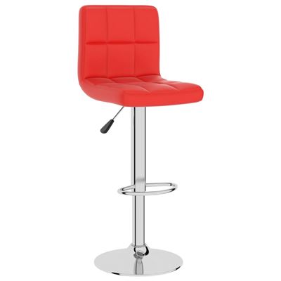 Vidaxl Rojo Taburete De Cocina Cuero Sintético 6,1Kg