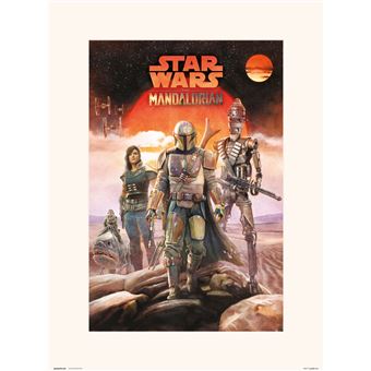 Lamina 30X40 Cm Star Wars The Mandalorian Crew - 1