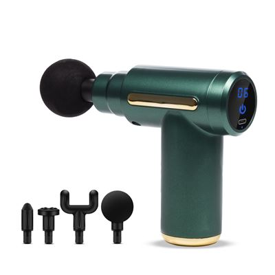 Mini Pistola De Masaje Muscular Fascia Gun Bx720 Con Pantalla Táctil Dam Verde Oscuro