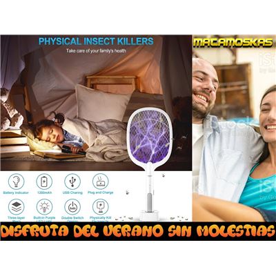 Matamoscas Electrico Klack MAT Raqueta Profesional Matamosquitos - Burbujas  y mosquiteras - Los mejores precios