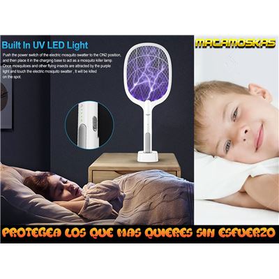 Matamoscas Electrico Klack MAT Raqueta Profesional Matamosquitos - Burbujas  y mosquiteras - Los mejores precios