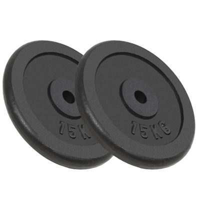 Discos De Pesas De Hierro Fundido 2 Unidades 30 Kg, Vidaxl